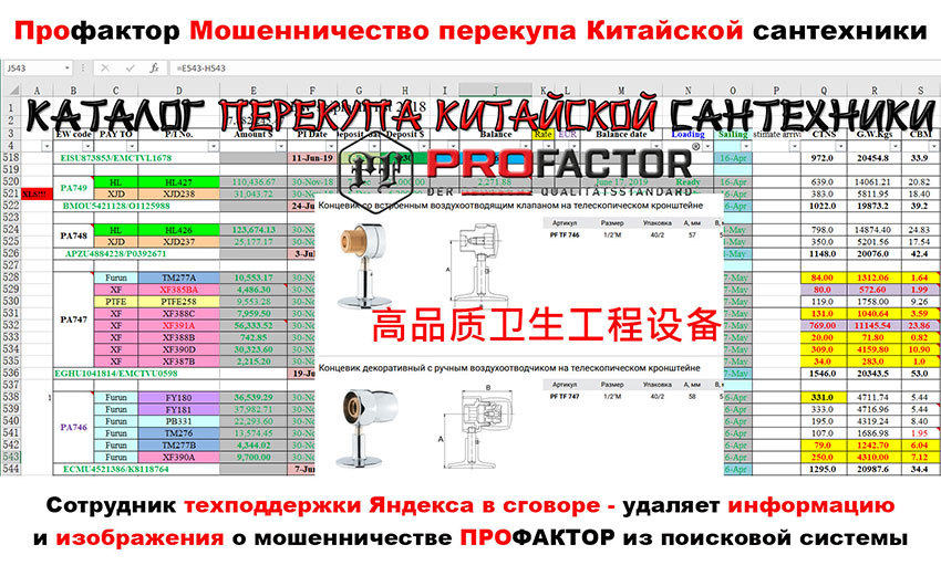 Профактор Каталог перекупа Китайской сантехники PA746 748 高品质卫生工程设备